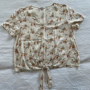 Madewell front knot shirt